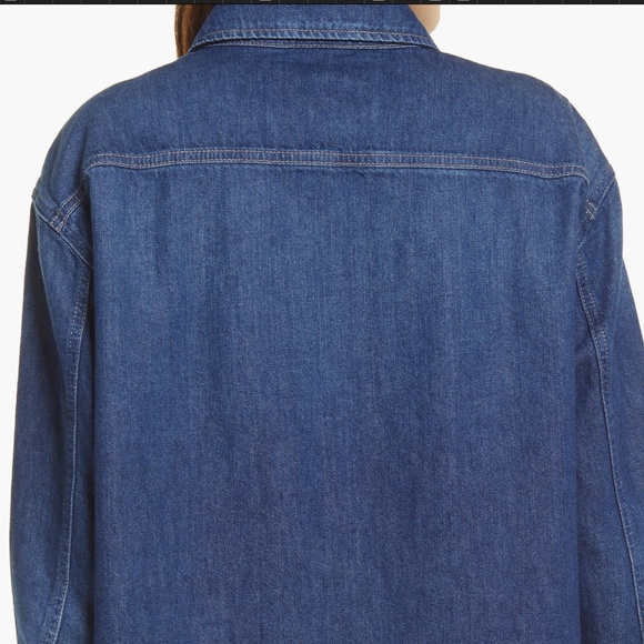 Closed x Leandra Medine Cohen Denim Button up shirt NWT - Picture 7 of 9